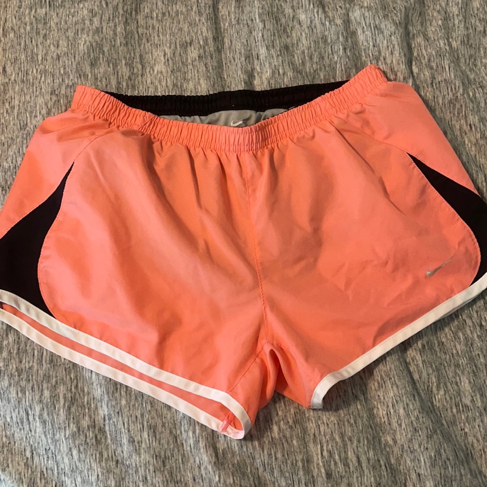 Peach Nike Dri Fit shorts